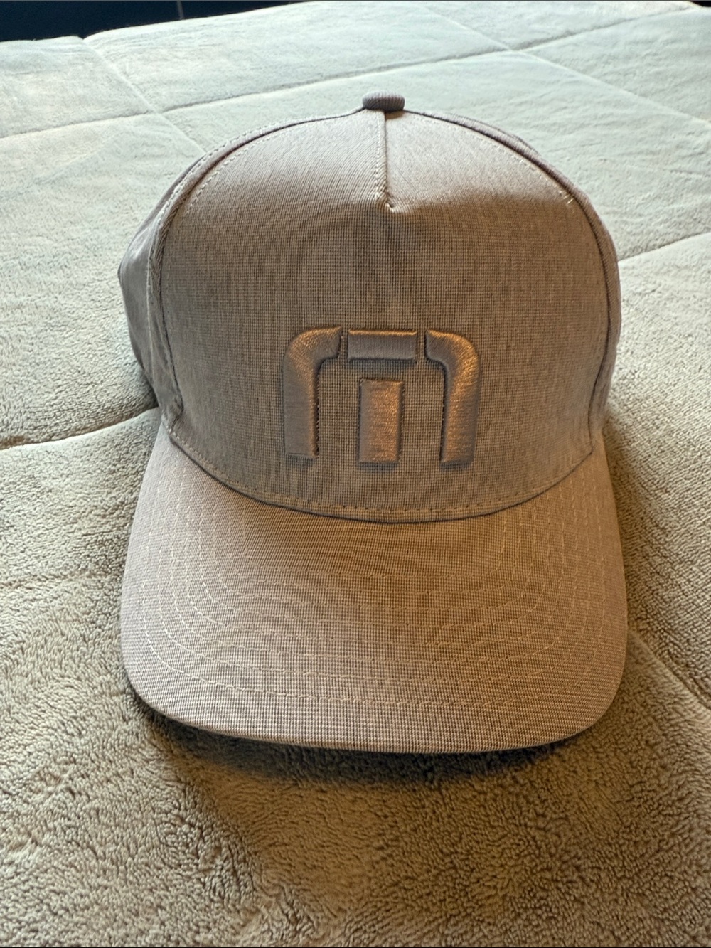 Men's Gray Embroidered Logo Baseball Cap